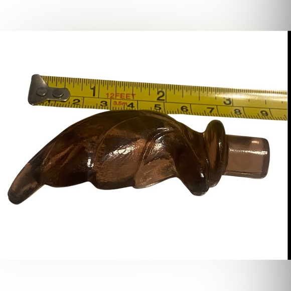 👑 Purple Glass Leaf Wine Stopper #6444 - Picture 3 of 4